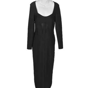 Karen Millen Bandage Mesh Long Sleeve Dress Black Size M | New With Tags - Bild 1 von 12