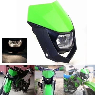 Lámpara de faros para moto de cross para Kawasaki KLX110/125/140/250/300 Suzuki DR100 RMX250 Foto 1 de 4