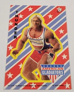 1991 Topps American Gladiators Stickers #9 Thunder - Picture 1 of 2