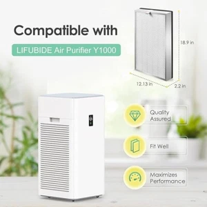 Filter Compatible with LIFUBIDE Large Room Air Purifier Filter Y1000, 2-in-1 H13 - Picture 1 of 1