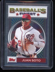 2020 Topps Finest Flashbacks Juan Soto Washington Nationals #167 - Picture 1 of 2
