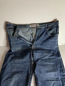 Vintage Ikeda Classic Button Fly Light Blue Jeans Size 36 - Picture 1 of 6