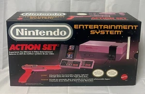 Nintendo NES Action Set Home Console w/ Accessories & Game CIB TESTED SEE PHOTOS - Bild 1 von 22