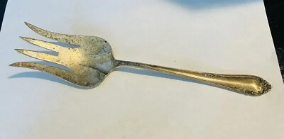 Tenedor de ensalada vintage 1950 Reed & Barton de plata esterlina flores danzantes  Foto 1 de 4