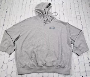 Levi's Oversized Heather Gray Silver Tab Prism Hoodie Sweatshirt WOMENS SZ M - Picture 1 of 13