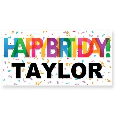 Banner personalizado de feliz aniversário | Banner personalizado de aniversário - Imagem 1 de 4