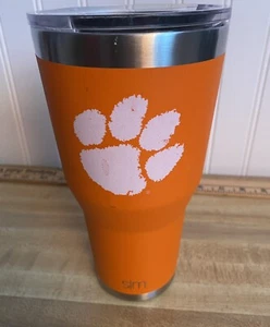 Preowned "Simple Modern"  Clemson Tigers. 30 oz. Tumbler..Clean with Top - Picture 1 of 10