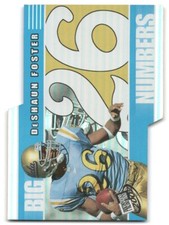 2002 Press Pass #BN9 DeShaun Foster Big Numbers Rare!