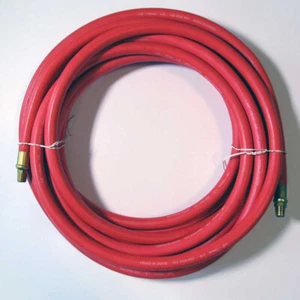 NEW 3/8" 10mm 250PSI 30' Rubber Air Compressor Hose with Brass Fittings - Picture 1 of 2