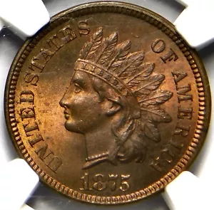 ๐ฅโค๏ธโ๐ฅ๐ค๐๐ฑ๐ฅฐNGC MS64RB 1875 INDIAN HEAD CENT - Picture 1 of 3