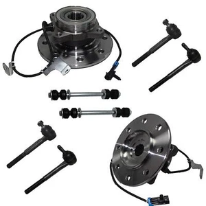 4WD Front Wheel Bearing Hub Tierods Sway Bar for 1996-2000 Chevy GMC K3500 K2500 - Picture 1 of 1