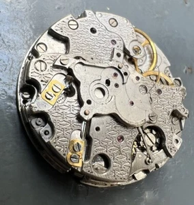 cartier automatic Cal 205 MOVEMENT INCOMPLETE chronograph parts repair project - Picture 1 of 9