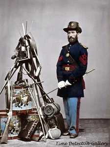 Union Army Ordinance Sergeant's Uniform -1866-Historic Photo Print - Picture 1 of 1