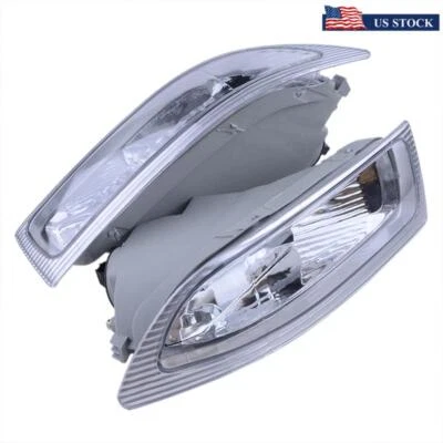 Pair LH RH Front Bumper Fog Lamp Driving Light Clear For Toyota Sienna 2004-2005 - Image 1 of 4