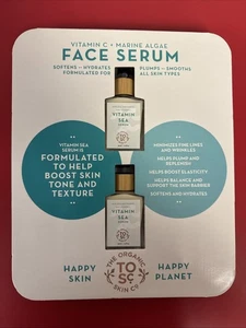 The Organic Skin Co Vitamin C Marine Algae Serum 2 Pack 2 x 30ml New Sealed - Picture 1 of 2