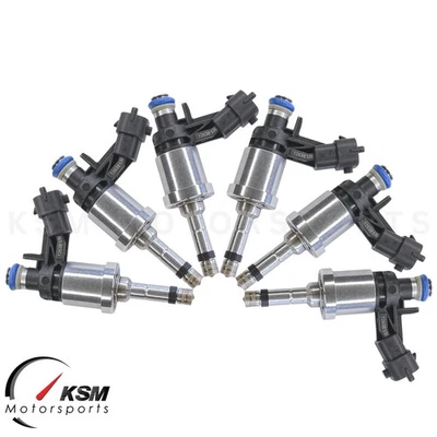 6 x Fuel Injectors for 2009-2011 Buick Enclave Lacrosse Allure 3.6L V6 12638530 - Image 1 of 4