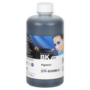 Botella de tinta negra DTF (directa a la película) de 250 ml para impresoras de cabezal de impresión Epson - Imagen 1 de 1