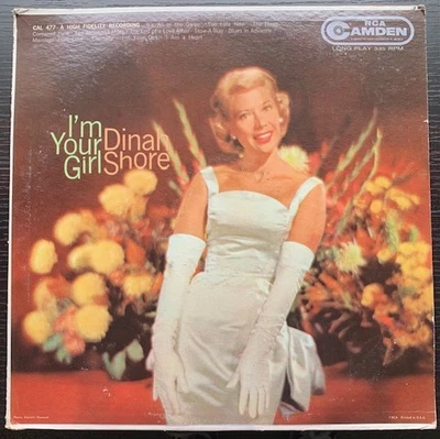 DINAH SHORE-RCA CAMDEN CAL-477-IM YOUR GIRL-33 1/3RPM-12"MONO 1959 POP VOCAL EX - Image 1 of 4