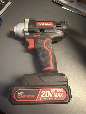 Destornillador de impacto inalámbrico Hyper Tough 20v 20 voltios máximo de iones de litio de 1,5 Ah Foto 1 de 3