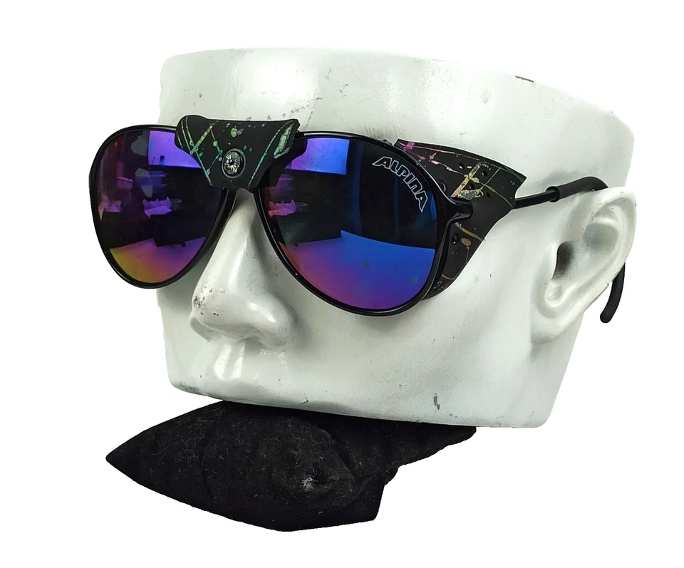 VTG & Rare ALPINA Iconic Sunglasses " FUNICE " West Germany 80s Large ORIGINAL - Image 1 of 4