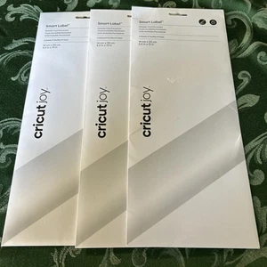 Cricut Joy Smart Label Vinyl Permanent 5.5 in x 13, in White 3-Pkgs of 4 Sheets - Picture 1 of 6