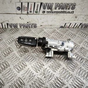 IGNITION BARREL W/KEY AUDI A3 8P 2.0TDI CFF 1K0905851B 1K0905865A 2004-2012 - Picture 1 of 6