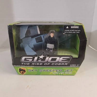 Juego de figuras GI Joe Rise of Cobra Sky Sweeper Jet Air Raid 2009 nuevo Foto 1 de 4