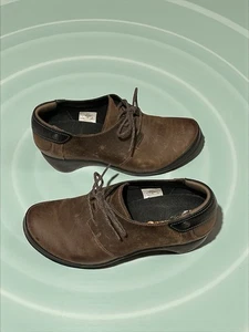 Gebrauchte Merrell Veranda Tie Cloudy bequeme braune bequeme Damen-Lederstiefeletten - Bild 1 von 9