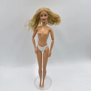 Barbie Puppe 90er Jahre blond nackt für OOAK grüne Augen kurze Haare Gelenkarme - Bild 1 von 6