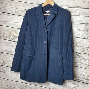 A Pea In The Pod Maternity Dark Navy Blue Blazer Size Large  - Picture 1 of 7