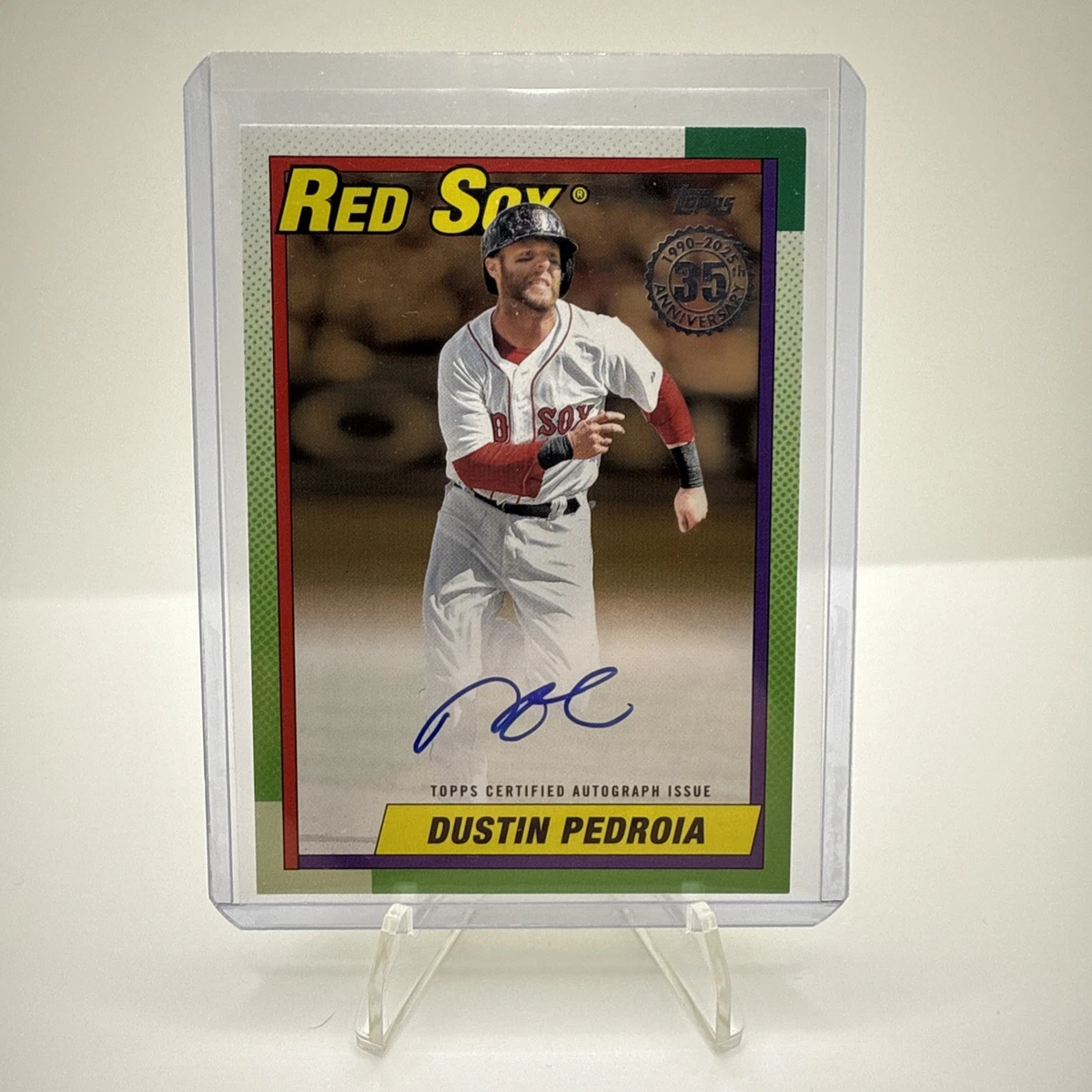 スポーツ選手 Dustin Pedroia 1/1 Autograph Patch スポーツ選手