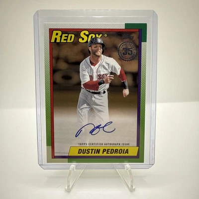 2025 Topps Serie 1 Dustin Pedroia 1990 En Tarjeta Automática/50 Medias Rojas Foto 1 de 2