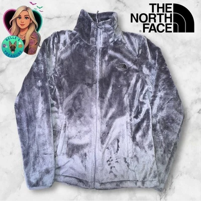 The North Face Jacket Women's Small Osito Lux High Pile Fleece Full Zip Silver - Image 1 of 4