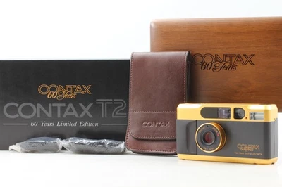 [Unused] Contax T2 Gold T2 60th Year Limited Anniversary Film Camera From JAPAN - Image 1 of 4