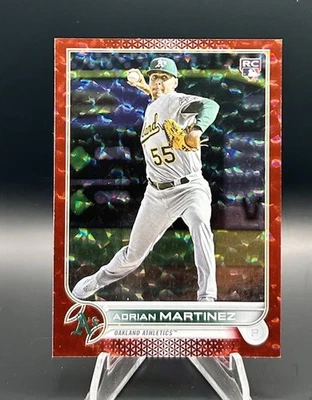 2022 Topps Update Adrian Martinez Rookie Red Foil /199 #US77 Oakland Athletics - Image 1 of 2