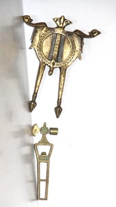 1900er Vintage Pfauenform Messing Sarota und Hammer Handarbeit Öffner Original - Bild 1 von 11