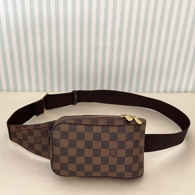 Borsa a tracolla Louis Vuitton N51994 Damier Ebene Geronimos Waist Bag CA1013 LV - Immagine 1 di 4