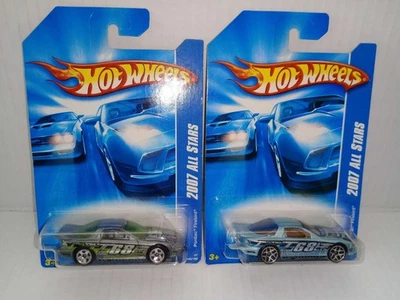 Hot Wheels 2007 All Stars Pontiac Firebird lote de 2 variaciones de color Foto 1 de 4