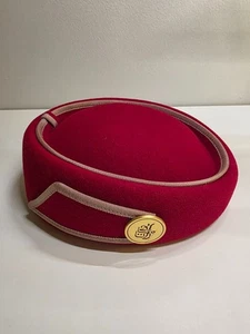 Rare Emirates Airlines Cabin Crew Uniform Hat with white scarf - Picture 1 of 6