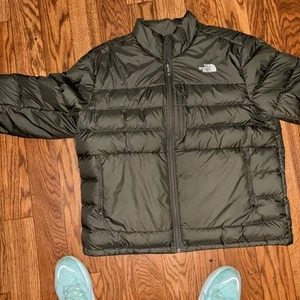 The North Face green 550 Down Jacket Mens size XXL - Picture 1 of 5