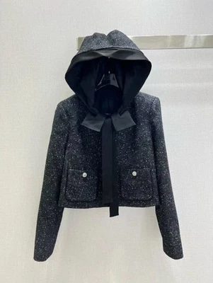 Chanel CC Tweed Chaqueta Pierna Recta Pantalones Conjunto Talla 38 Foto 1 de 4