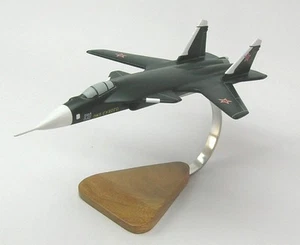 Su-47 Suchoi S-37 Berkut SU47 Flugzeug Tisch Holz Modell klein neu - Bild 1 von 1