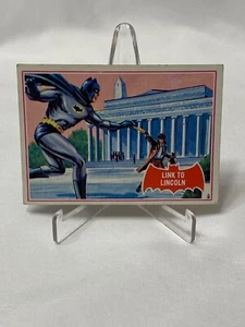 1966 Topps Batman A Series (Red Bat Logo) Link to Lincoln #17A - Bild 1 von 2