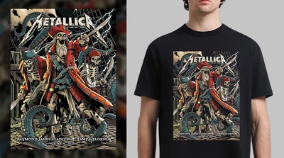Metallica June 6th 2025 TAMPA Raymond James Stadium Poster | T-Shirt