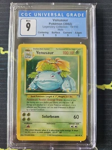 CGC 9 VENUSAUR 18/110 2002 POKEMON LEGENDARY COLLECTION HOLO MINT - Picture 1 of 2