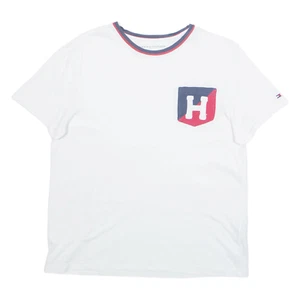 TOMMY HILFIGER Womens T-Shirt White S - Picture 1 of 6