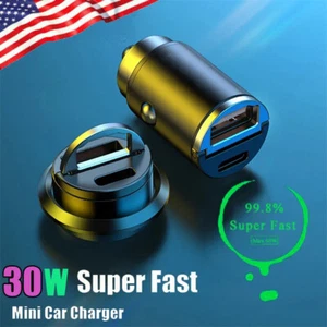 30W Fast Car Charger Power Adapter +Cable For Samsung Galaxy A54 A14 A34 A35 5G - Photo 1 sur 16
