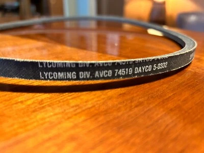 NEW Nice Lycoming 74519 37A19773-382 Alternator V-Belt Dayco 5-0332 - Image 1 of 4