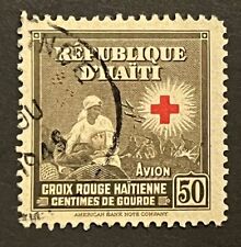 Travelstamps: 1945 Red Cross Air Mail Stamps Sg 392 Red Cross Handstamped CTO