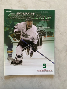 Michigan State Spartans v Northern Michigan Wildcats hockey game prgm, Jan. 2004